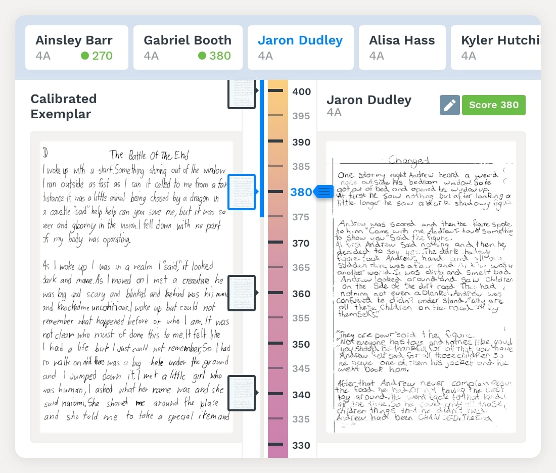 Preview of Figure 1: A new, robust and accurate way of assessing writing