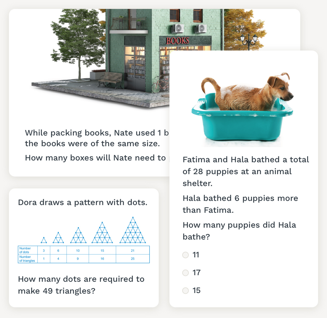 Preview of Figure 2: Brightpath Formative Mathematics Assessments Example Questions